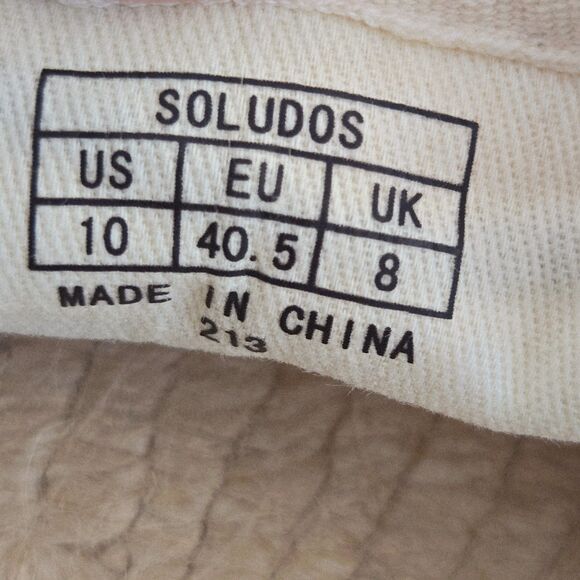 Soludos Womens Sz 10/40.5 Slip On Bonjour Canvas Espadrilles Loafers New Coastal - Picture 7 of 8